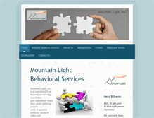 Tablet Screenshot of mountainlightinc.com